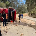 Así terminó el voleque tras el accidente de este lunes 23 de septiembre de 2024 en Cumbe.