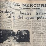 Reunión de las autoridades locales y regionales ante el grave estiaje que se registró en 1968.