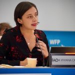 El Comité de Seguridad Alimentaria Mundial (CSA) de la ONU ha aprobado la designación de Colombia como sede de la II Conferencia Internacional de Reforma Agraria y Desarrollo Rural en 2026. En la imagen, la ministra de Agricultura y Desarrollo Rural de Colombia, Martha Carvajalino. EFE