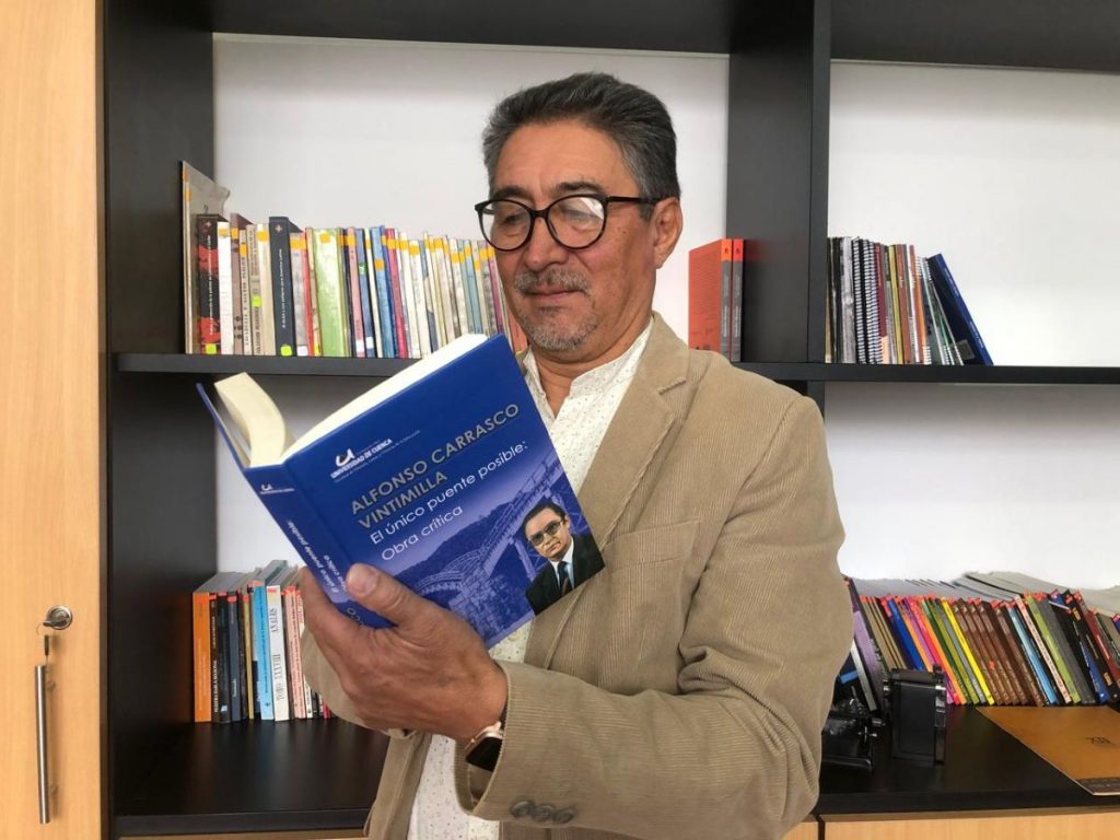 Iván Petroff Rojas, presidente del Encuentro sobre Literatura Ecuatoriana y Latinoamericana “Alfonso Carrasco Vintimilla”.