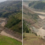 El río Paute muestra una reducción extrema de caudal que solo se vio en 1992 y 1995.