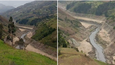 El río Paute muestra una reducción extrema de caudal que solo se vio en 1992 y 1995.