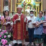 Bendición del pan y los alimentos realizada años atrás en el Monasterio del Carmen de la Asunción.
