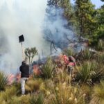 Las brigadas contra el fuego han conformado algunos frentes de trabajo: Verdecocha, Llulluchas, Llaviuco, Lagunas de San Antonio y Lagunas de Patococha.