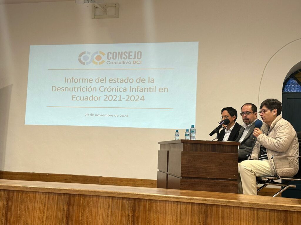 Presentaron informe sobre desnutrición infantil en Ecuador.