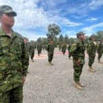 Conscriptos de la leva 2005, segunda llamada, se capacitan en el Secap para aprender sobre emprendimientos cuando terminen la instrucción.