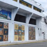 Estas son las primeras obras que se instalarán en la fachada del Estadio Alejandro Serrano Aguilar, gracias a la Bienal y la empresa privada.
