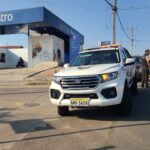 Personal policial recopila información sobre el sorbo de una autobanco en Cuenca.