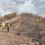 Un grave incendio forestal afectó a unas 50 hectáreas en el sector Viola, parroquia Jima, en el cantón Sígsig.