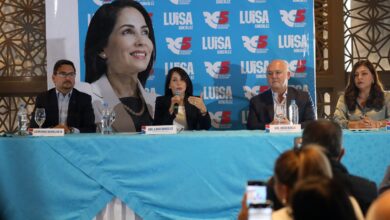 Luisa González, candidata a la Presidencia del Ecuador, presentó un plan para la crisis eléctrica.