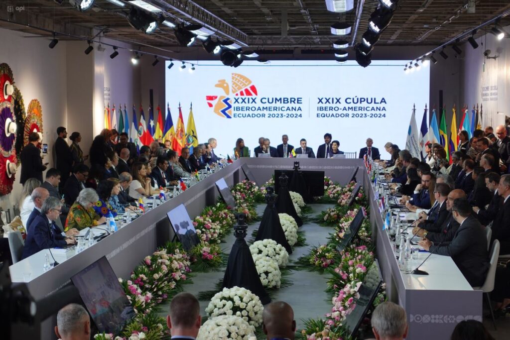Sesión de la XXIX Cumbre Iberoamericana de jefes de Estado que se desarrolló el 14 y 15 de noviembre
