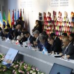 Reunión de cancilleres previa a la XXIX Cumbre Iberoamericana de Jefes de Estado y de Gobierno, en el museo Pumapungo.