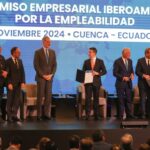 El rey Felipe VI y el presidente, Daniel Noboa participan en la clausura del XV Encuentro Empresarial Iberoamericano en el Centro de Convenciones Mall del Río