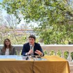 Macarena Montes, directora de Cultura UCuenca; María Augusta Hermida, rectora UCuenca y Juan Pablo Carvallo, director de Innovación y Transferencia Tecnológica.