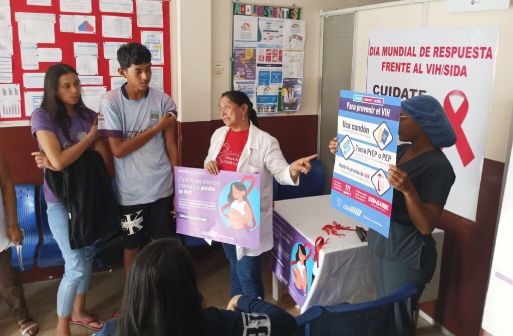 Campaña de concienciación sobre el VIH del Ministerio de Salud Pública, para promover la prevención.