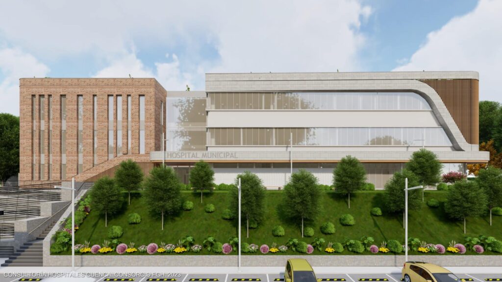 Maqueta de lo que será el nuevo hospital en la parroquia Baños.