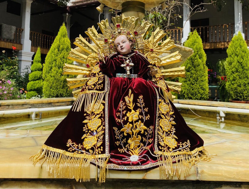 El Niño Viajero vestirá un traje especial confeccionado por las hermanas del Carmen de la Asunción.