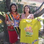 Brigith Wajarai junto con la alcaldesa Melina Barahona presentaron la agenda festiva en El Mercurio. / BPR