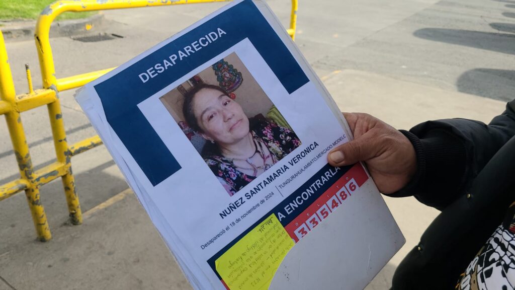 Verónica Mariela Núñez Santamaría desapareció en Ambato y fue vista por última vez en Cuenca.