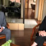 Adrián Alvarado, director ejecutivo de la Cámara de Comercio y María Emilia Crespo, gerente general de Asincomex, entidad organizadora del evento.