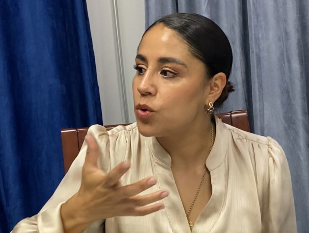 La candidata Sofía Sánchez durante una entrevista con Diario El Mercurio, expuso sus propuestas.