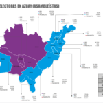 Infografía de cómo votaron los electores en Azuay por los asambleístas.