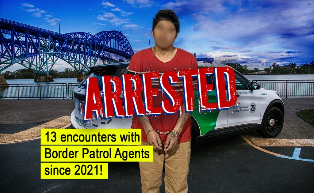 El migrante ecuatoriano fue detenido por agentes de la Patrulla Fronteriza. /Cortesía