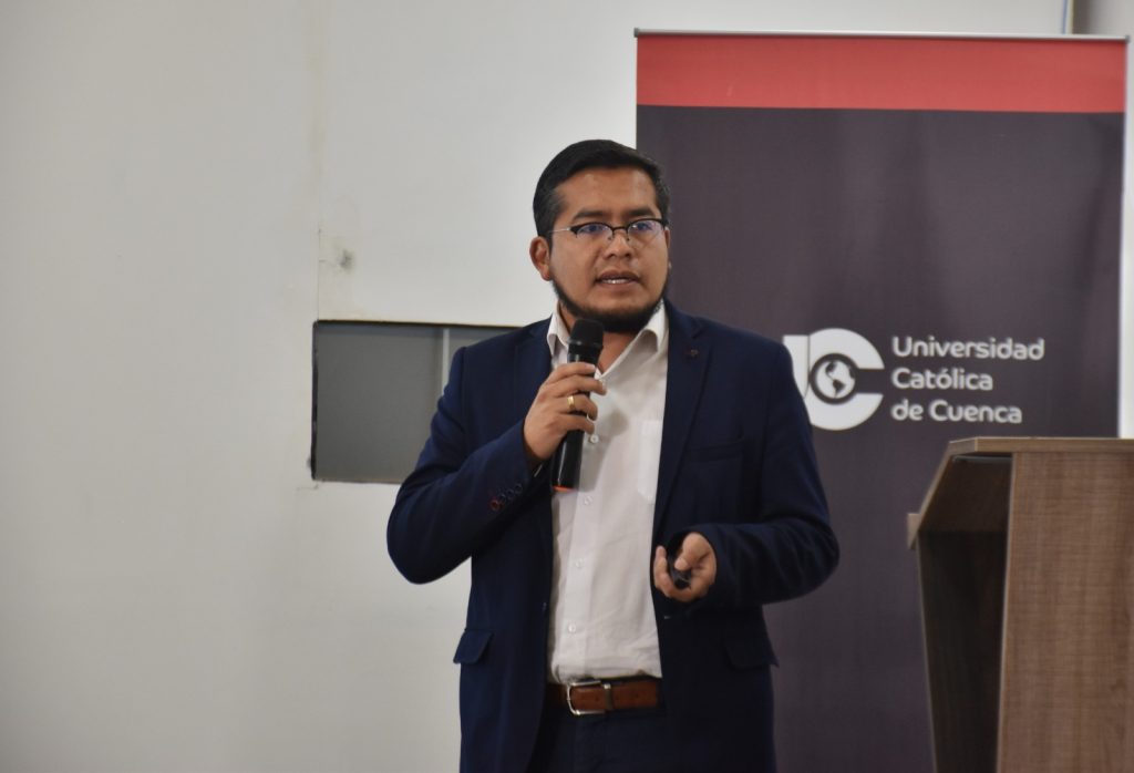 Organización de trabajadores denuncian presuntas amenazas a Diego morales, presidente del Colegio de Ingenieros Civiles de Azuay. /Cortesía