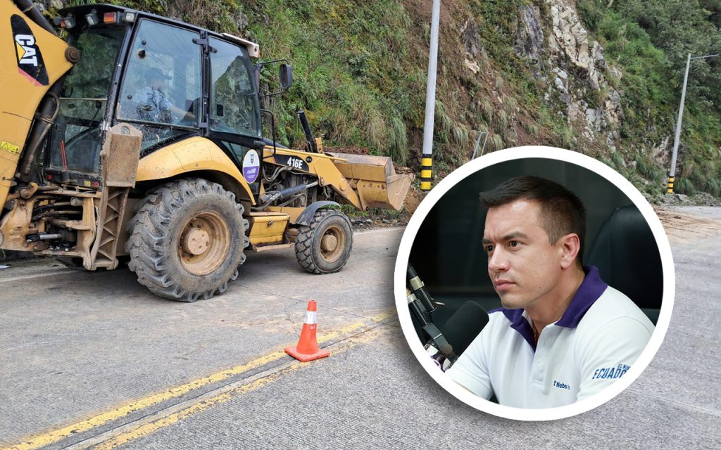 El presidente Daniel Noboa visita Azuay este lunes 18 de marzo de 2025.