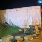 Así terminó el camión tras el siniestro de tránsito registrado en la vía Cuenca – Molleturo – El Empalme, cerca de Gulag.