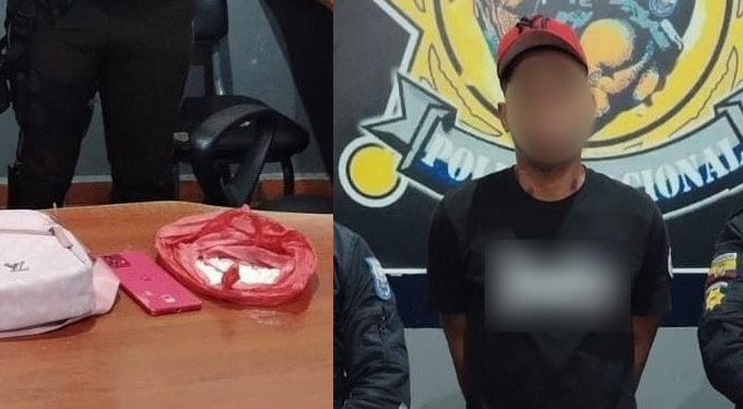 El ciudadano fue detenido con cocaína en Cuenca por agentes de la Policía Nacional.