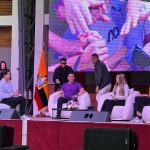 Daniel Noboa, candidato a la reelección a la Presidencia del Ecuador, conversó con jóvenes en Cuenca