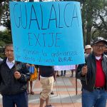 Los ciudadanos protestaron en el Parque Calderón de Cuenca con los cambios en el PDOT y PUGS.