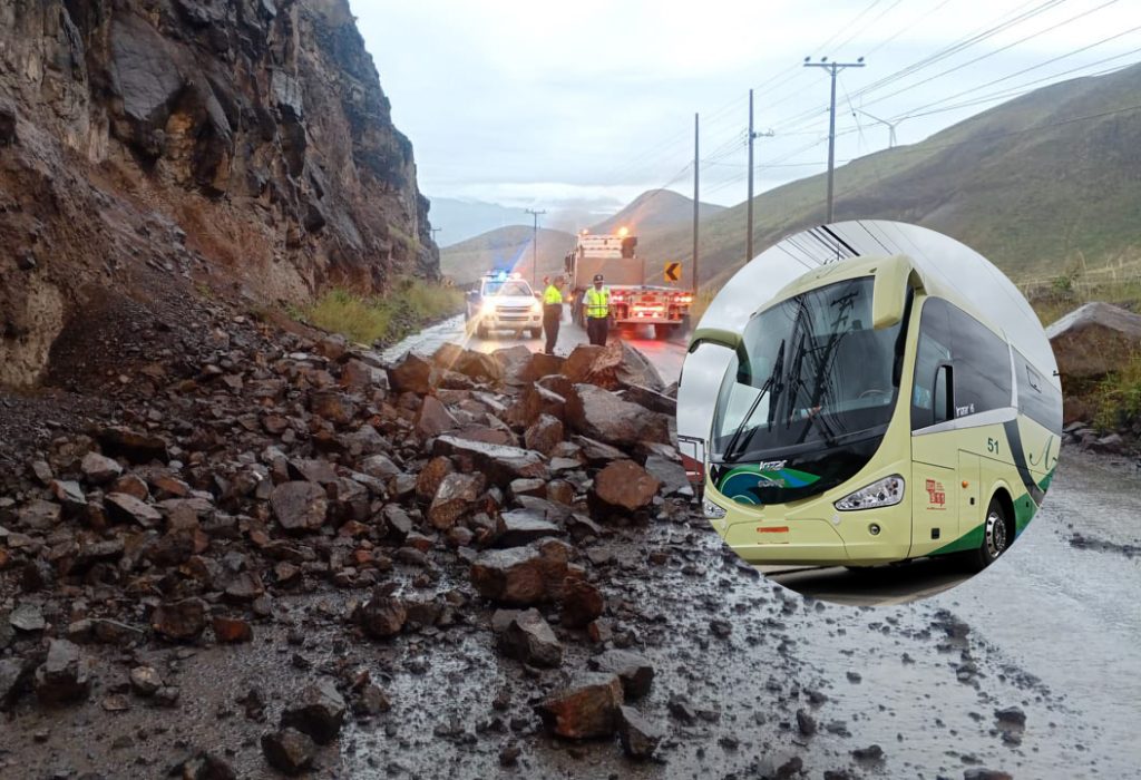 El grave estado vial en la Cuenca – Girón – Pasaje motivó a un grupo de transportistas a recaudar fondos para dar mantenimiento a la vía.