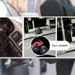 El antisocial fue captado por cámaras de seguridad robándose una moto y los accesorios del carro.