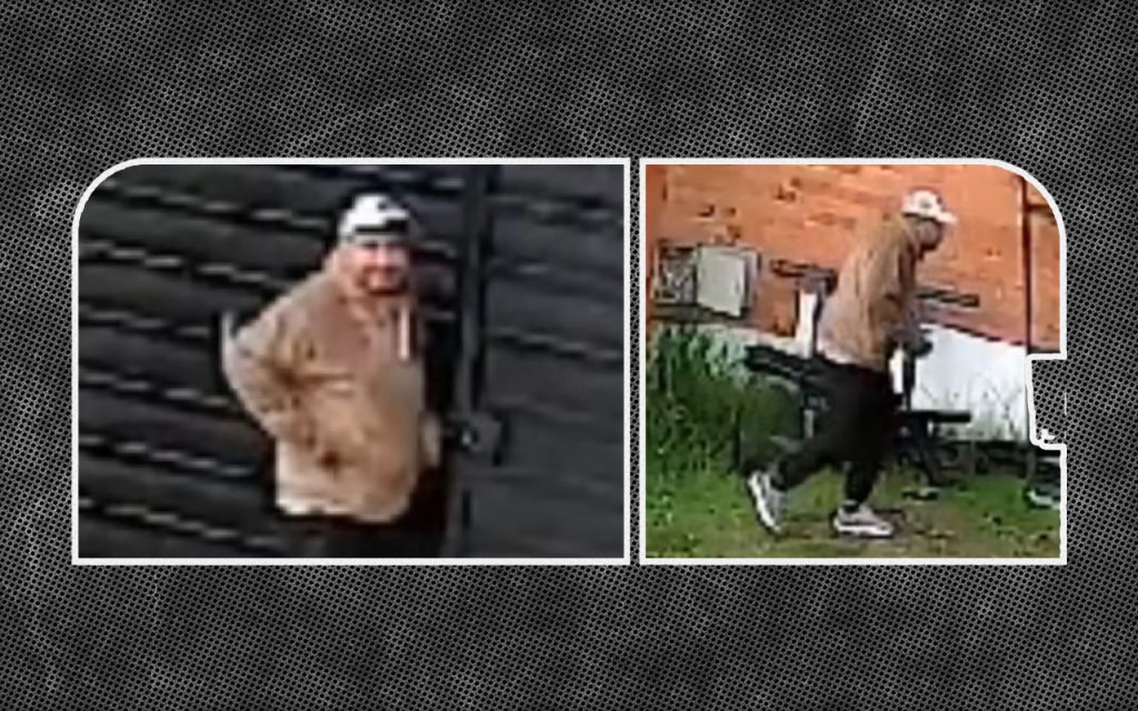 Captura de uno de los videos grabados por cámaras de seguridad en la que se puede observar al presunto delincuente robando en El Tejar.