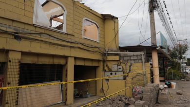 Parte de una vivienda colapsó en El Ramal, en Santa Isabel, en Azuay.
