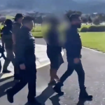 Captura del video publicado por la Policía Nacional sobre la detención de Saulo E. /Cortesía