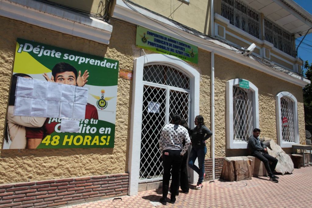 La Cooperativa de Ahorro y Crédito del Sindicato de Choferes Profesionales del Azuay Ltda., actualmente en proceso de liquidación. El Mercurio