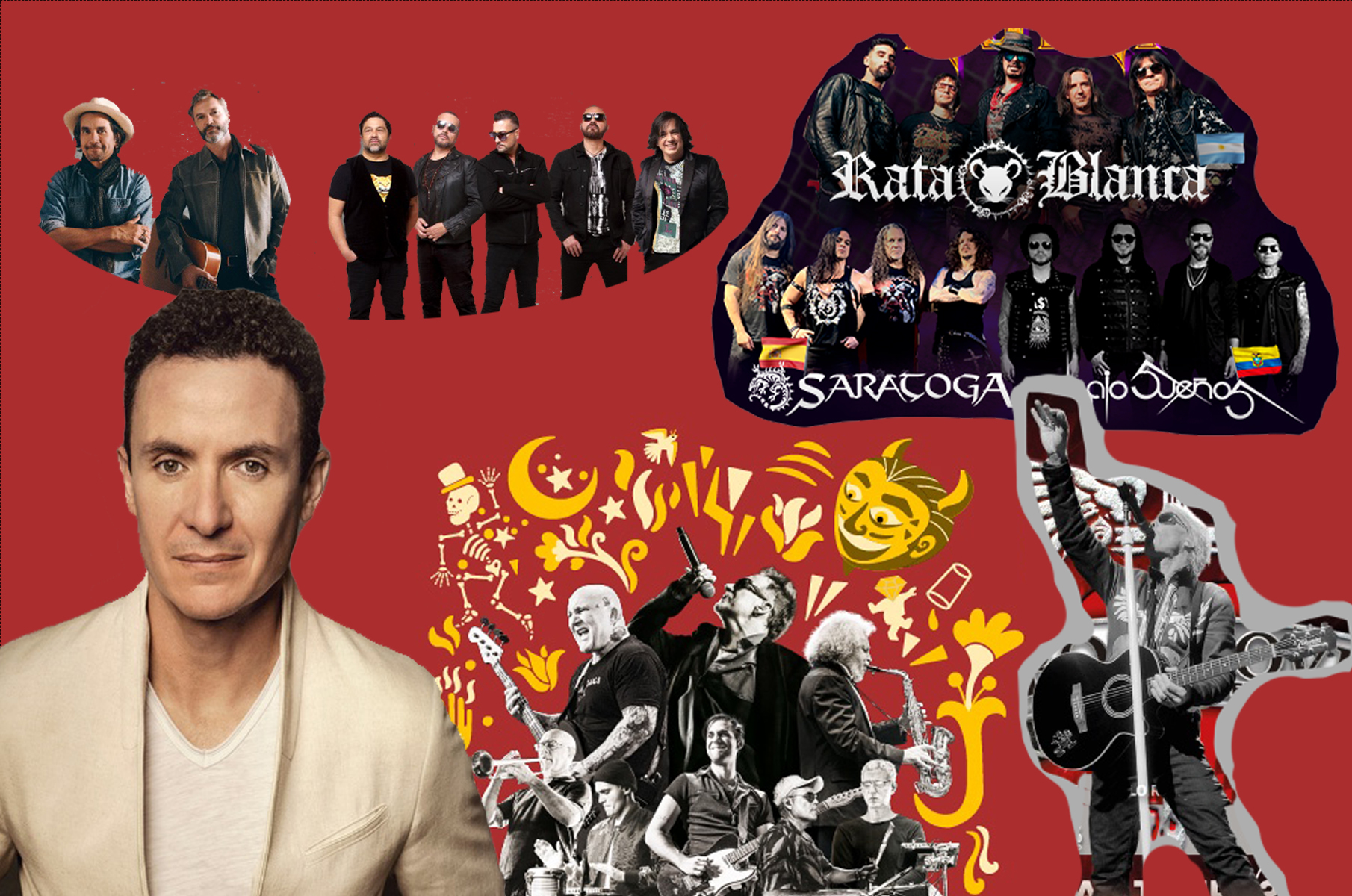 Entre los artistas mas esperados consta Lo Fabulosos Cadillacs, Bacilos, Elefante y Rata Blanca.