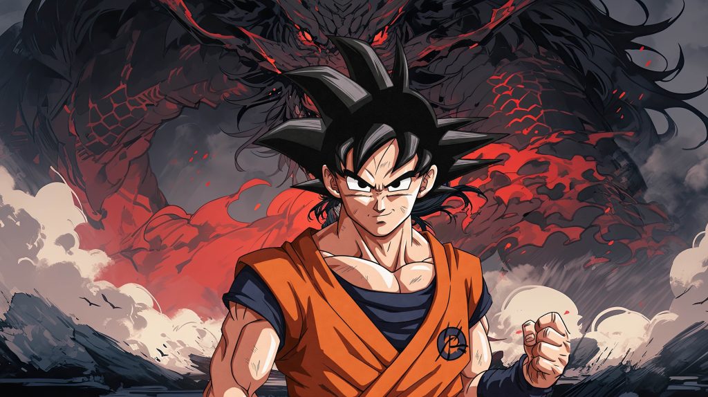 Goku es el personaje principal de la serie animada Dragon Ball.