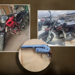 Agentes de la Policía retuvieron dos motos, reportadas como robadas, en la provincia de Azuay. /Cortesía