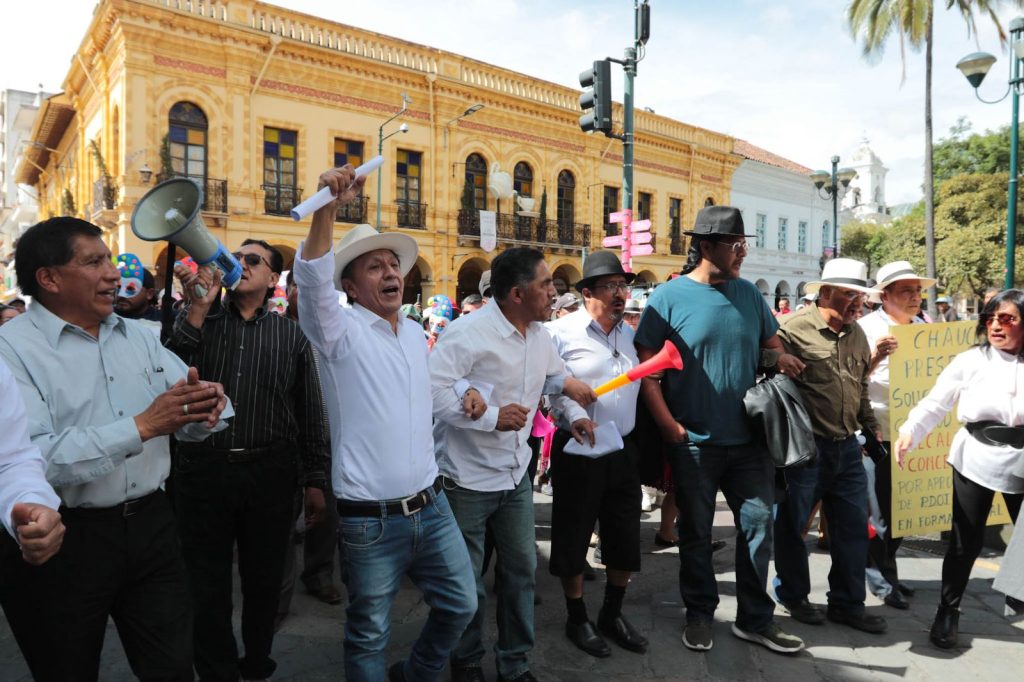 Nueva marcha de parroquiales rurales de Cuenca para dar de baja ordenanzas