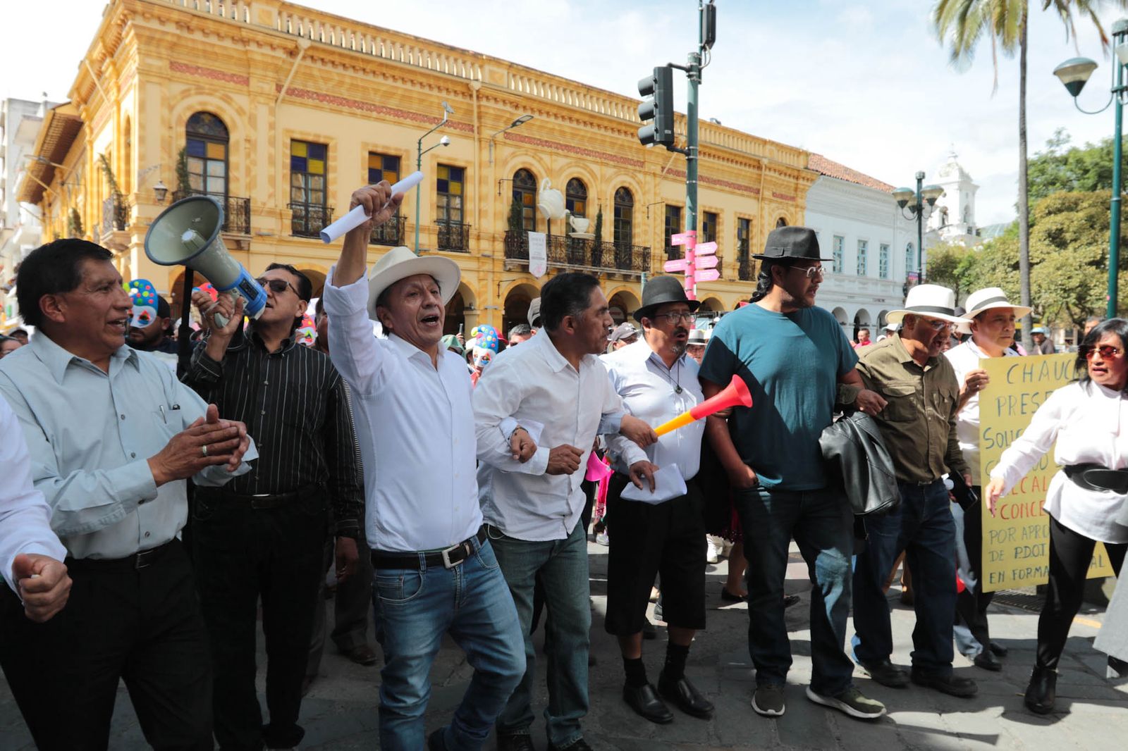 Nueva marcha de parroquiales rurales de Cuenca para dar de baja ordenanzas