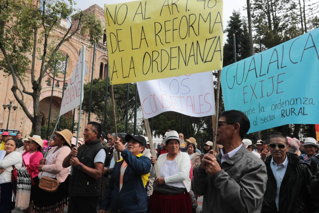 Representantes de las comunidades rurales de Cuenca proponen derogar ordenanzas municipales. /XCA