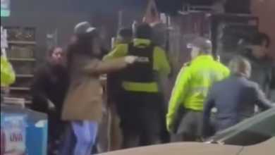 Captura del suceso ocurrido en el campus de la Universidad Católica de Cuenca, sede Azogues. /Captura de video