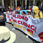 El plantón se tomó el centro de la ciudad el jueves 12 de junio de 2025. /JIP