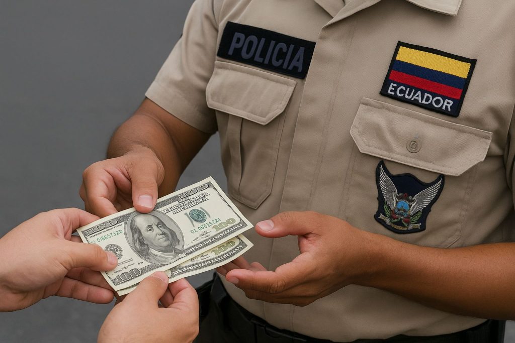 Hombre fue detenido por intentar sobornar a un policía en Paquisha