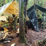 Fuerzas Armadas (FF.AA.) localizan campamento de mineros ilegales en El Pangui.