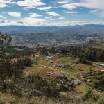 Paisaje desde el cerro Guagualzhumi, desde donde se observa una panorámica de las cordilleras que lo rodean.
